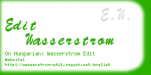 edit wasserstrom business card